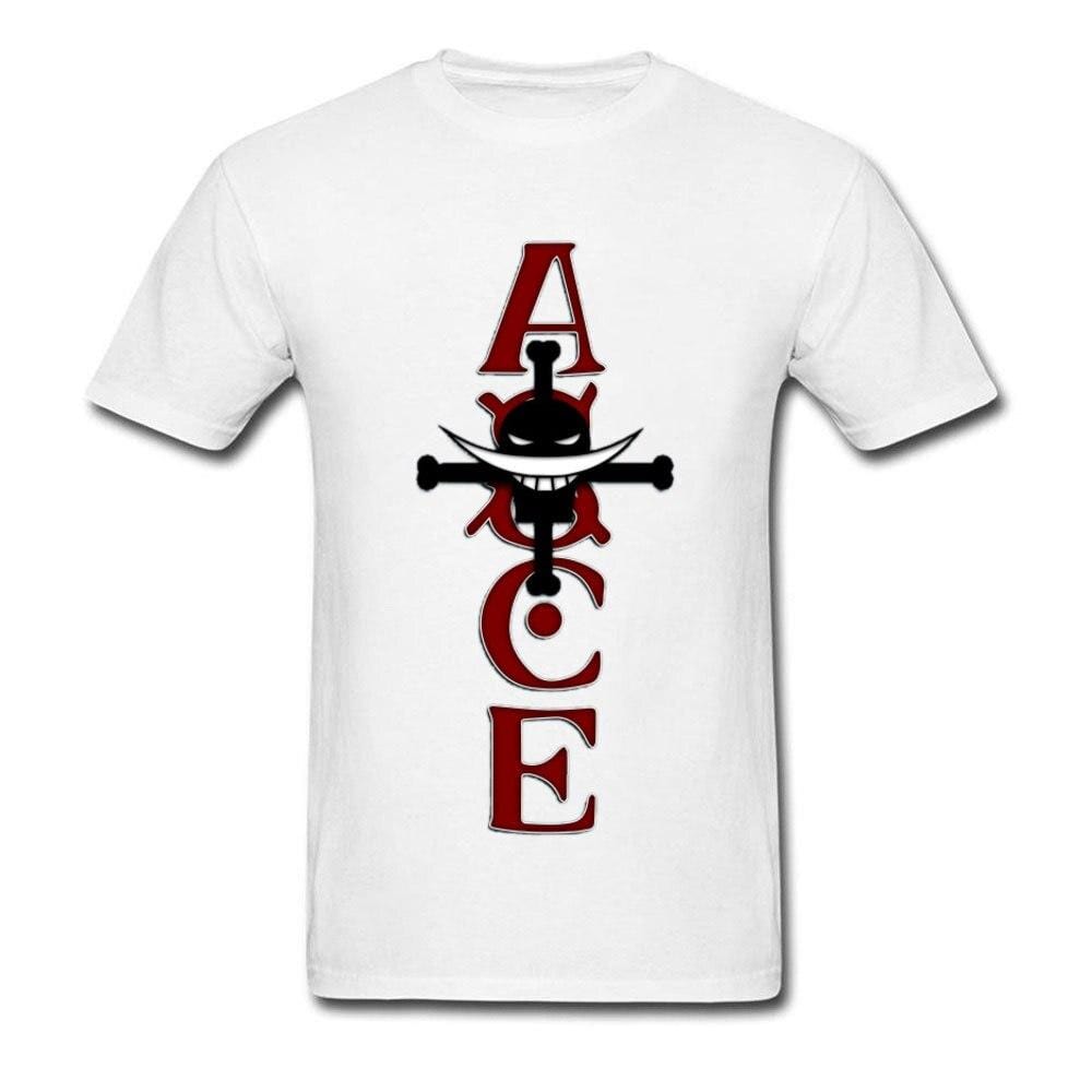 Ace One Piece T-Shirt with Whitebeard’s Burning Fist Commander