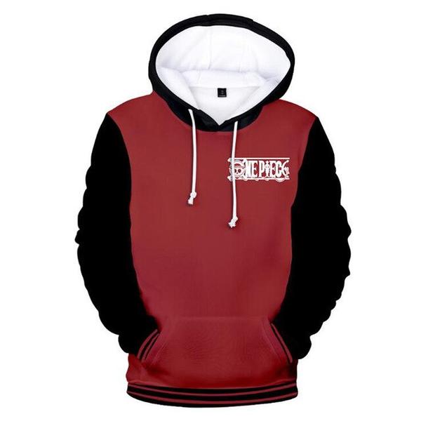One Piece Hoodies – Red and Black One Piece Sweatshirt