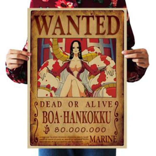 One Piece Merch – Dead or Alive Boa Hancock Wanted Bounty Poster
