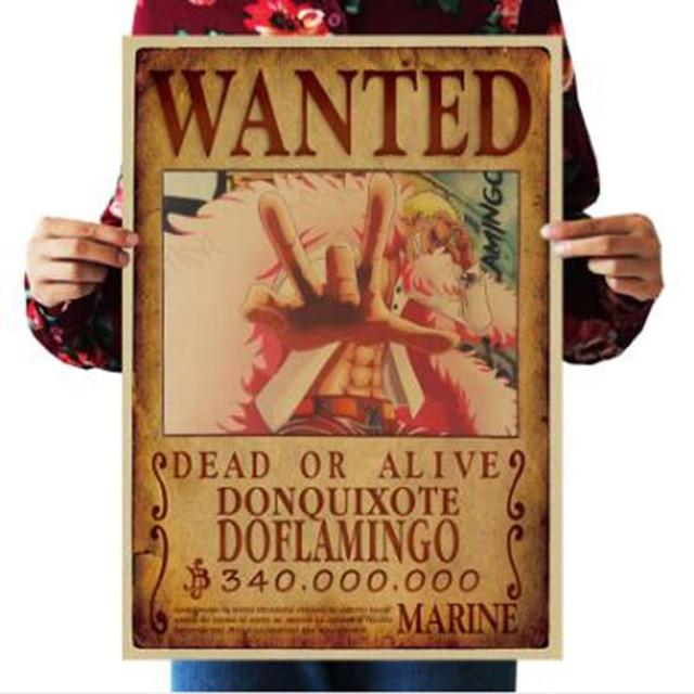 One Piece Merch – Dead or Alive Donquixote Doflamingo Wanted Bounty Poster