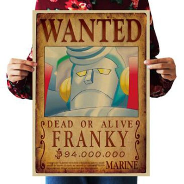 One Piece Merch – Dead or Alive Franky Wanted Bounty Poster