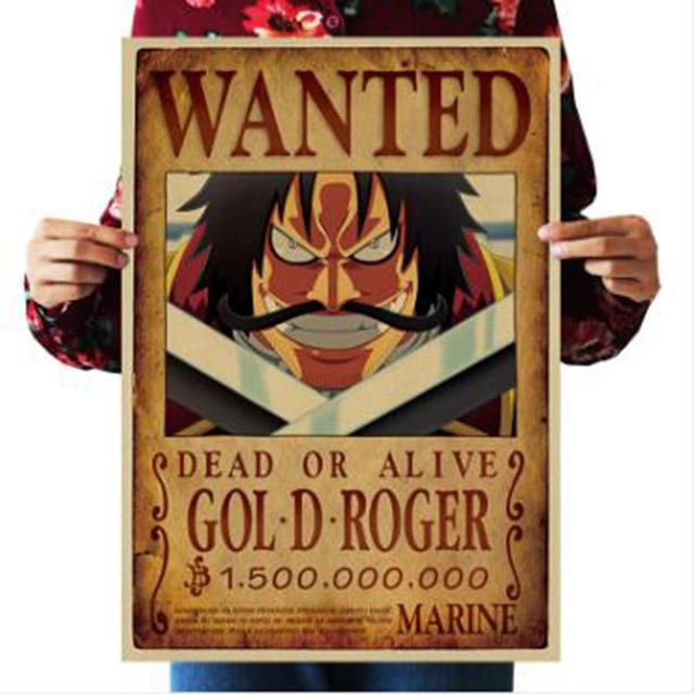 One Piece Merch – Dead or Alive Gol D. Roger Wanted Bounty Poster