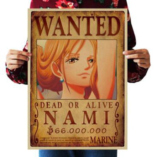 One Piece Merch – Dead or Alive Nami Wanted Bounty Poster