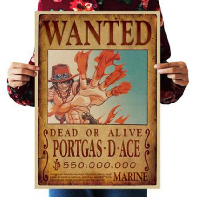 One Piece Merch – Dead or Alive Portgas D. Ace Wanted Bounty Poster