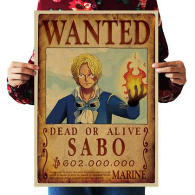 One Piece Merch – Dead or Alive Sabo Wanted Bounty Poster