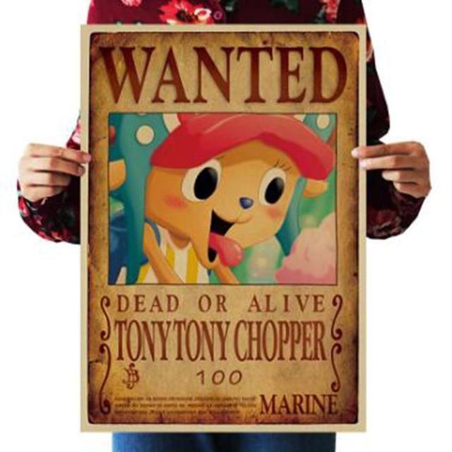 One Piece Merch – Dead or Alive Tony Tony Chopper Wanted Bounty Poster