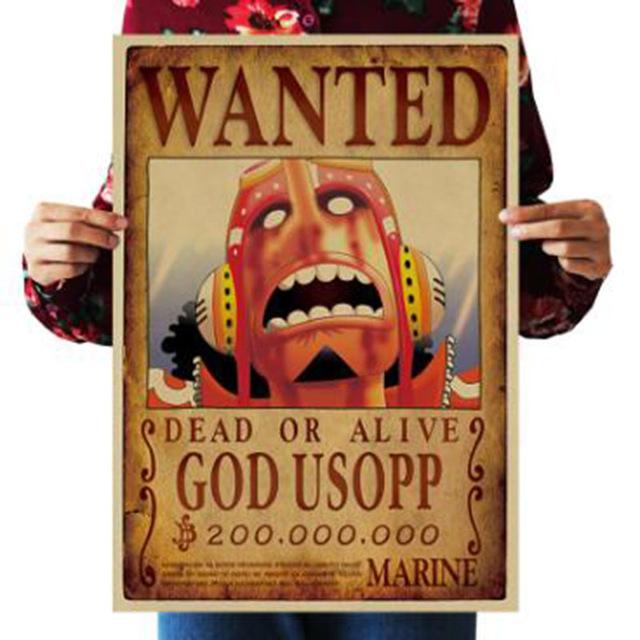 One Piece Merch – Dead or Alive Usopp Wanted Bounty Poster