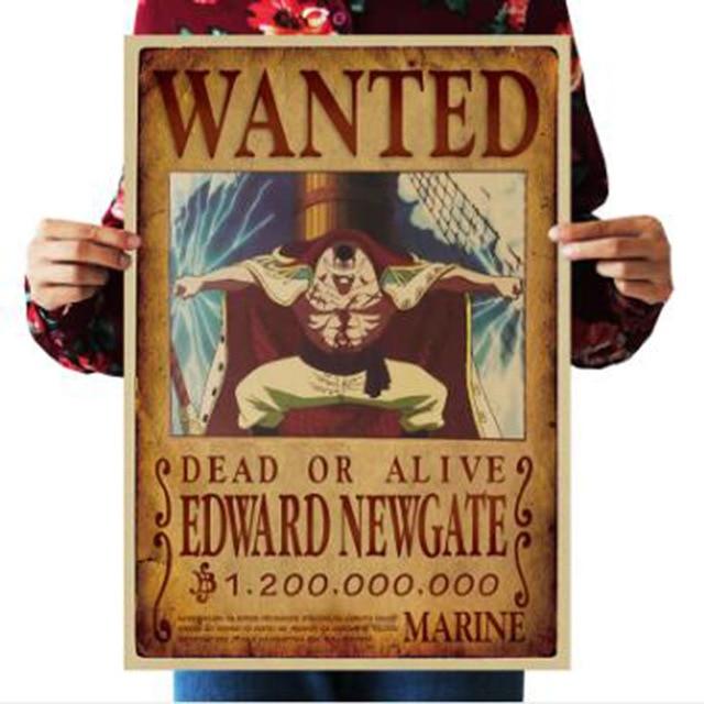 One Piece Merch – Dead or Alive Whitebeard Edward Newgate Wanted Bounty Poster