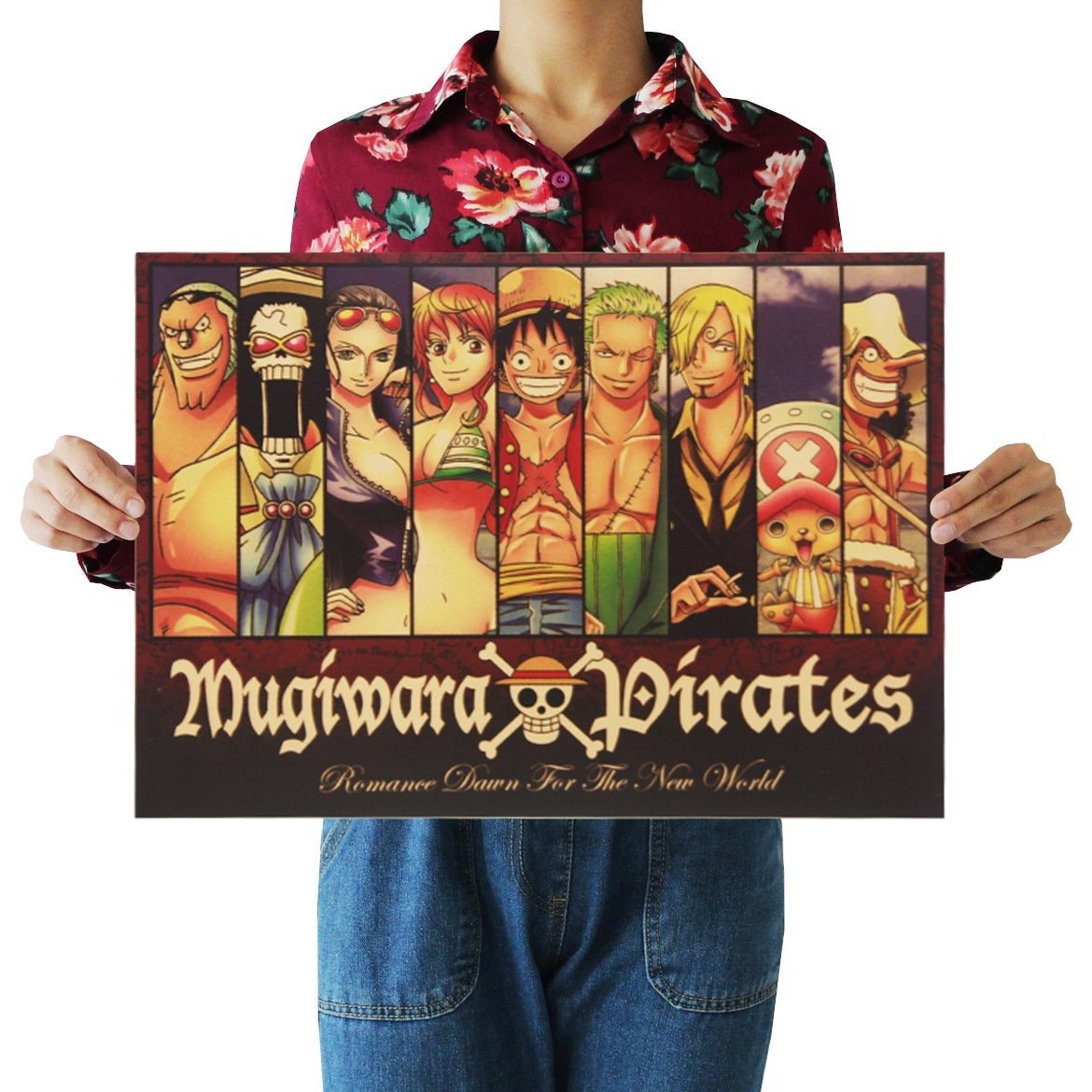 One Piece Merch – Mugiwara Strawhat Protagonist Portrait Collection Poster