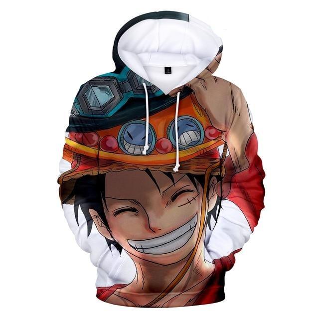 One Piece Merch – Portgas D. Ace Smiling Hoodie