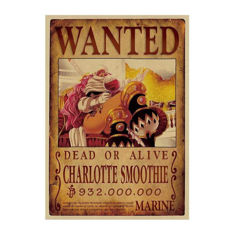 One Piece Posters – Avis De Recherche Charlotte Smoothie wanted