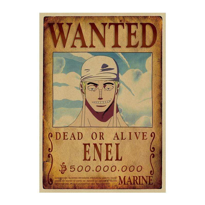 One Piece Posters – Avis De Recherche Enel wanted