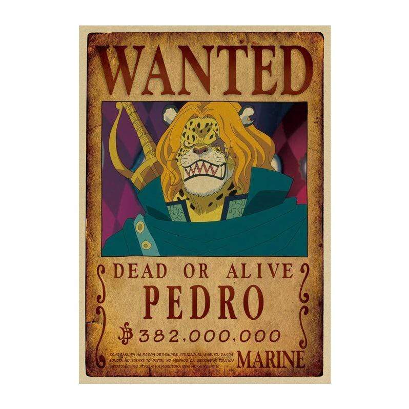 One Piece Posters – Avis De Recherche Pedro wanted