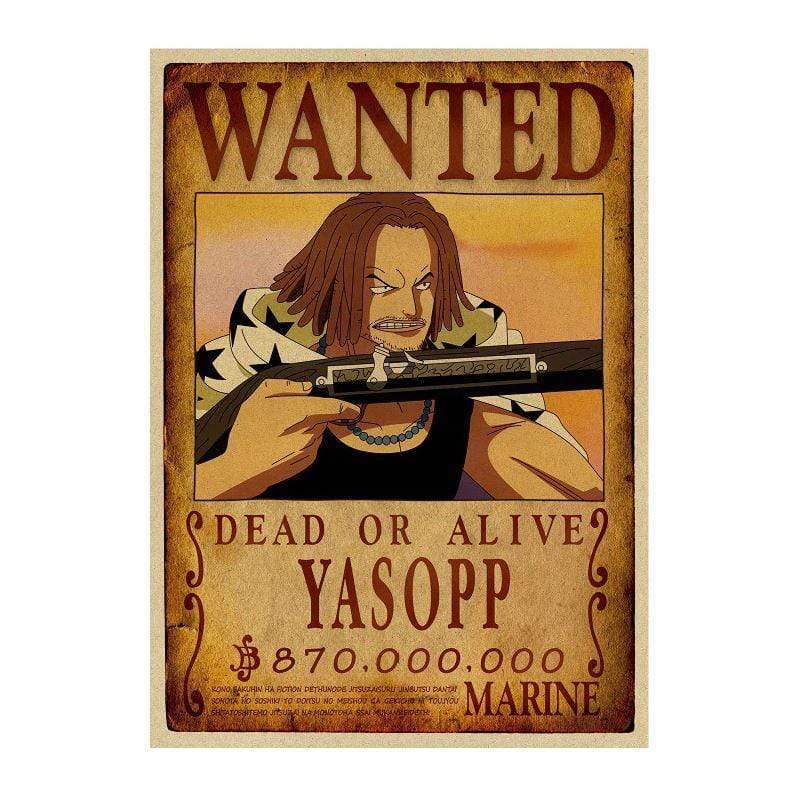 One Piece Posters – Search Notice Yasopp wanted