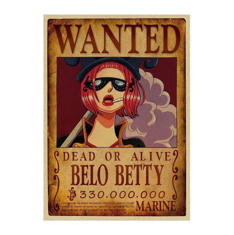 One Piece Posters – Wanted Belo Betty Search Notice