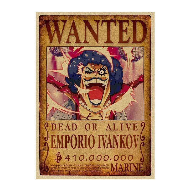 One Piece Posters – Wanted Emporio Ivankov Search Notice