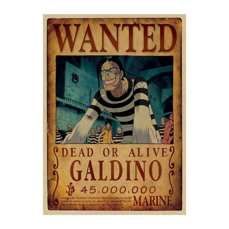 One Piece Posters – Wanted Galdino Search Notice