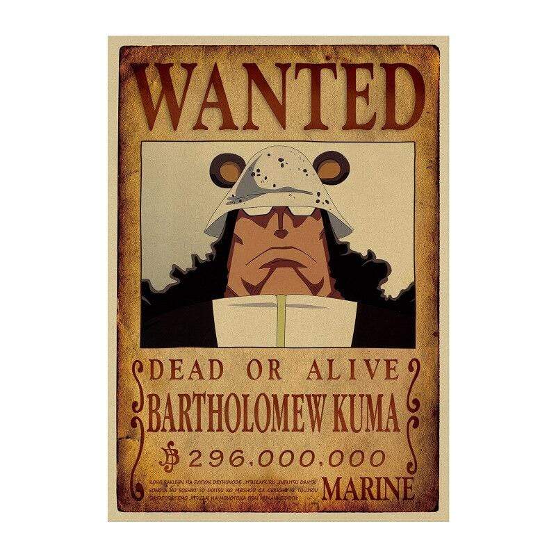 One Piece Posters – Wanted Kuma Search Notice