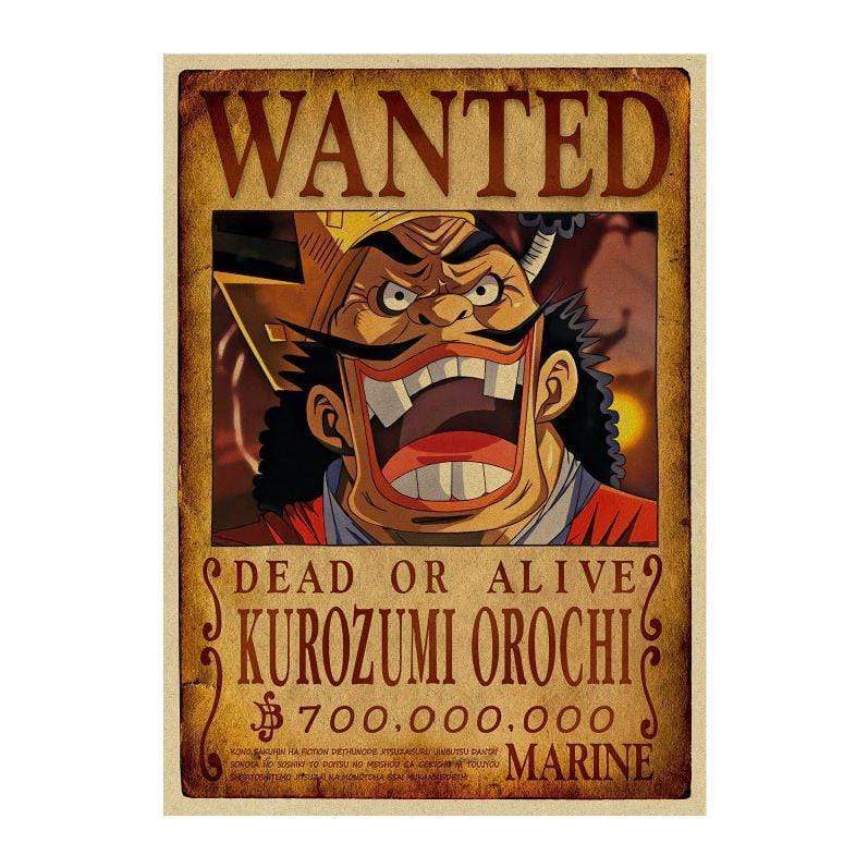 One Piece Posters – Wanted Kurozumi Orochi search notice