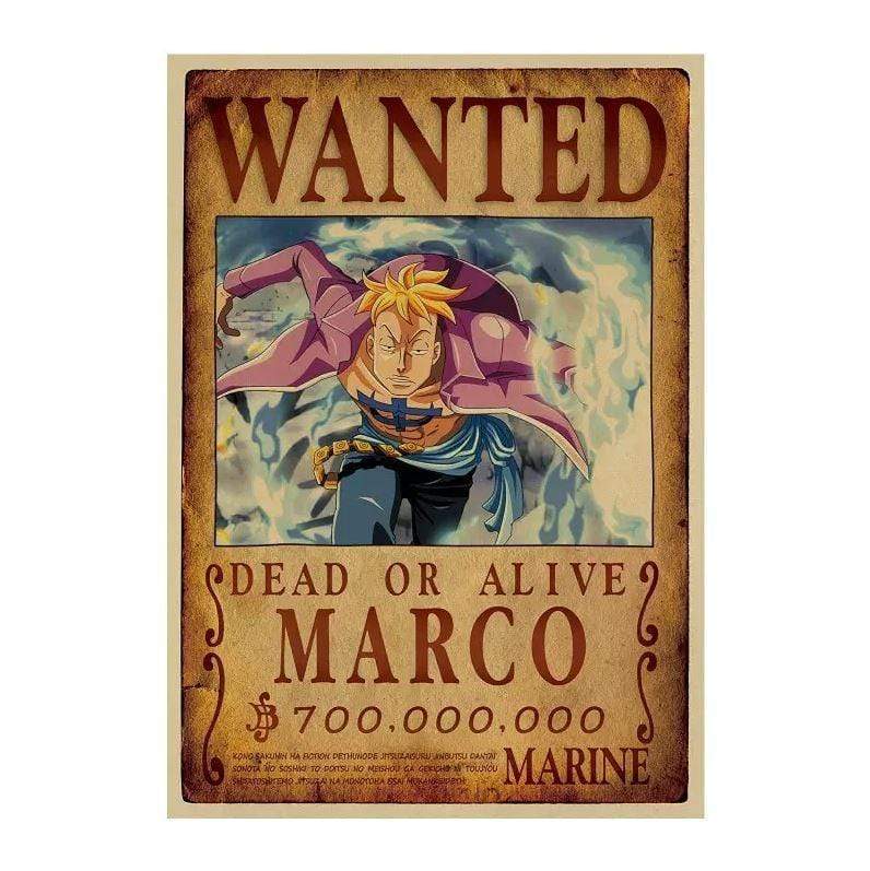One Piece Posters – Wanted Marco Search Notice