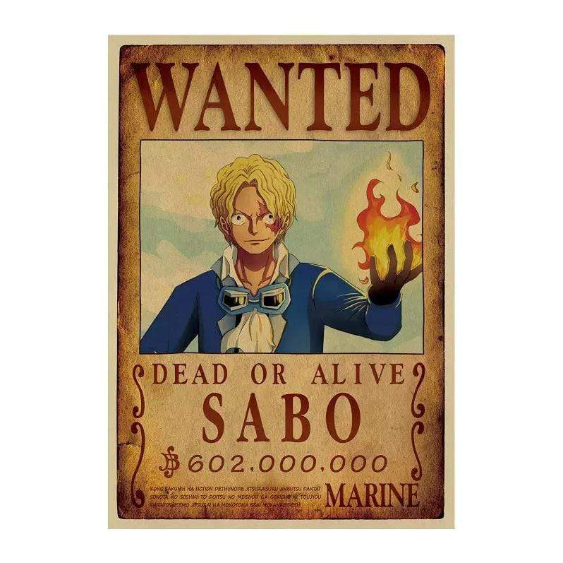 One Piece Posters – Wanted Sabo search notice