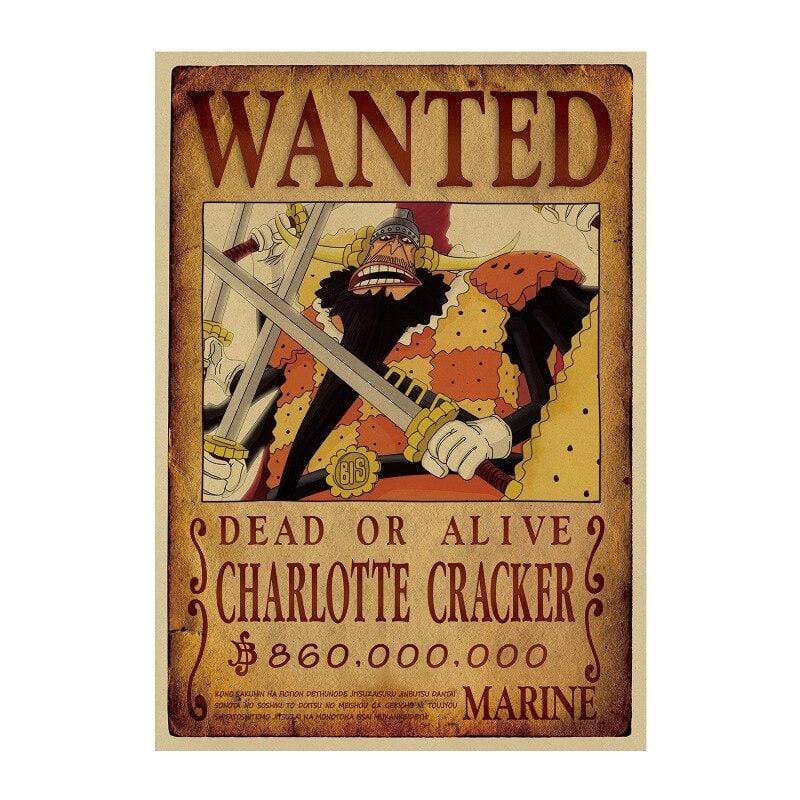 One Piece Posters – Wanted Search Notice Charlotte Cracker