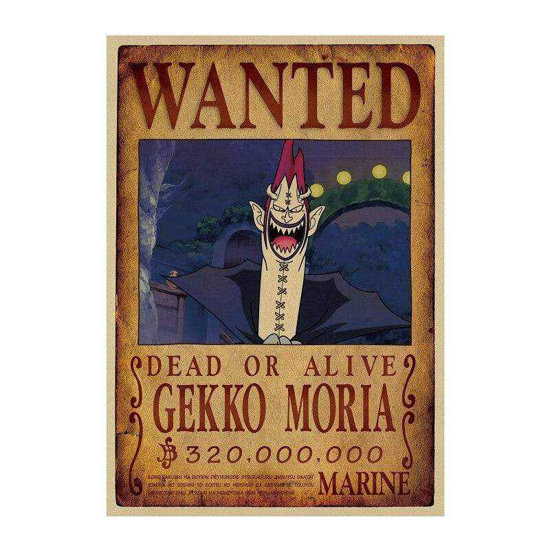 One Piece Posters – Wanted Search Notice Gekko Moria