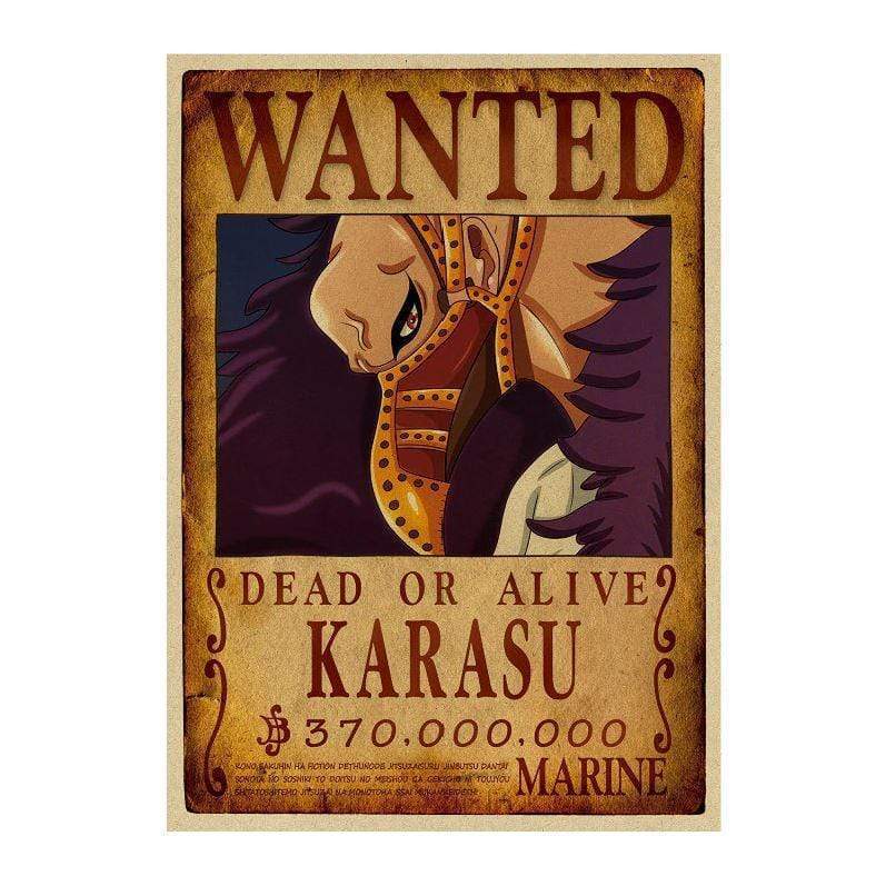 One Piece Posters – Wanted Search Notice Karasu