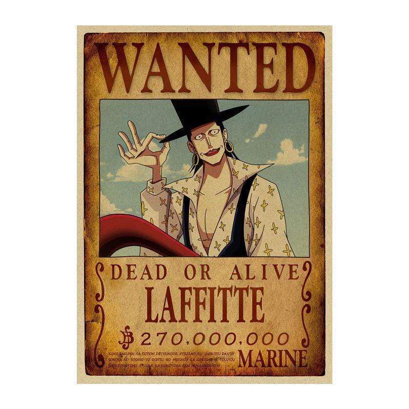 One Piece Posters – Wanted Search Notice Laffitte