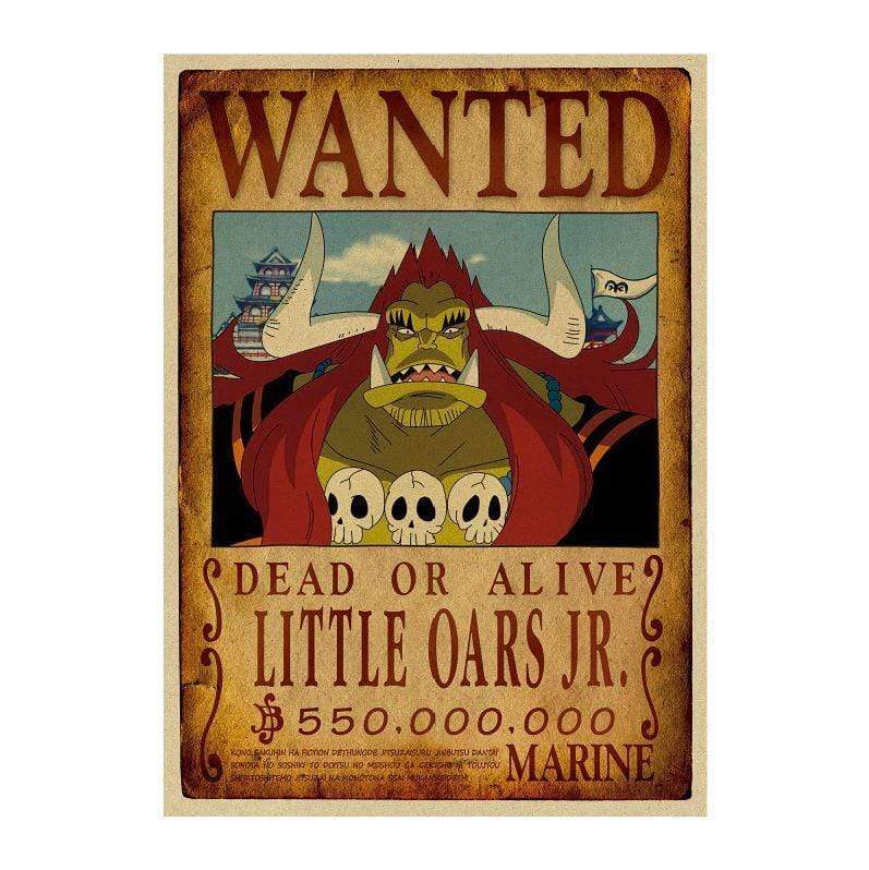 One Piece Posters – Wanted Search Notice Little Oars Jr