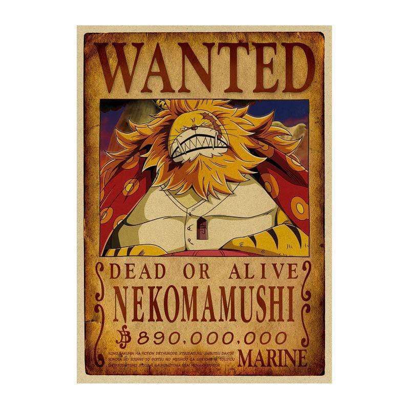 One Piece Posters – Wanted Search Notice Nekomamushi