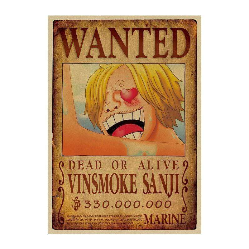 One Piece Posters – Wanted Search Notice Vinsmoke Sanji