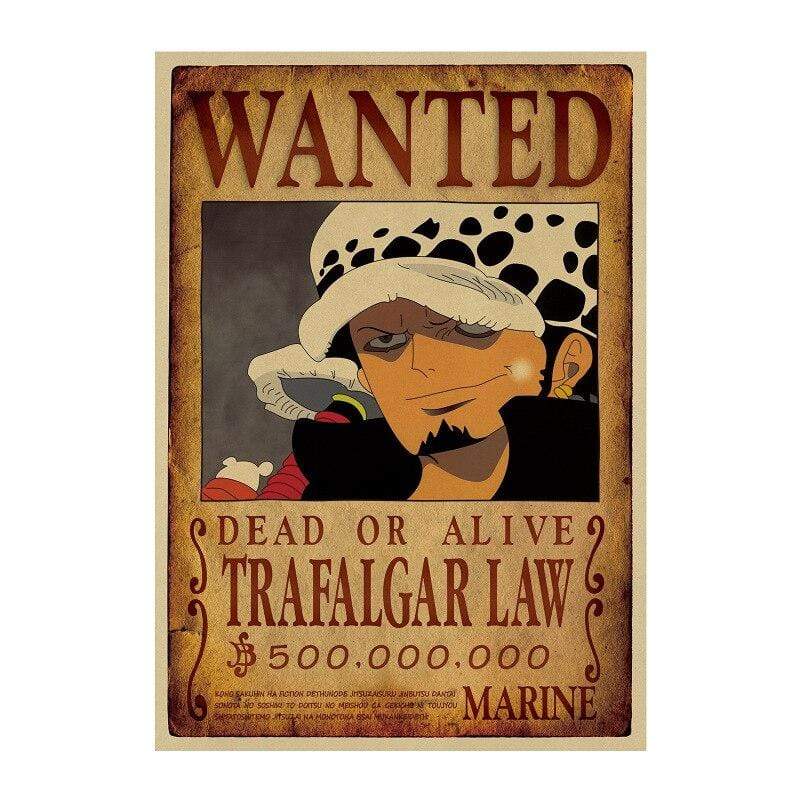 One Piece Posters – Wanted Trafalgar Law Search Notice