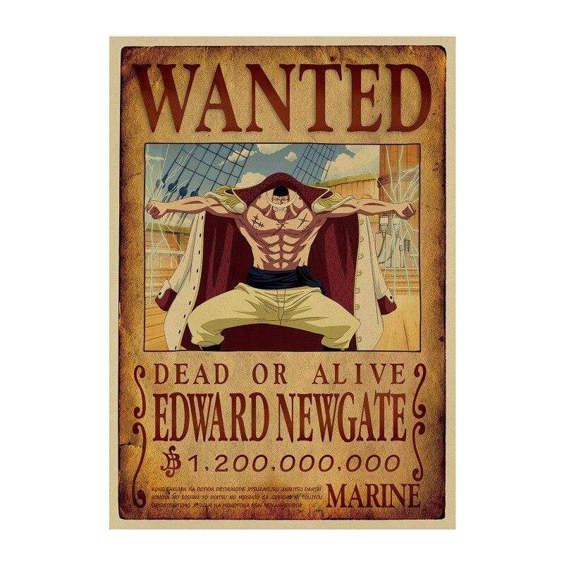 One Piece Posters – Wanted Whitebeard Search Notice