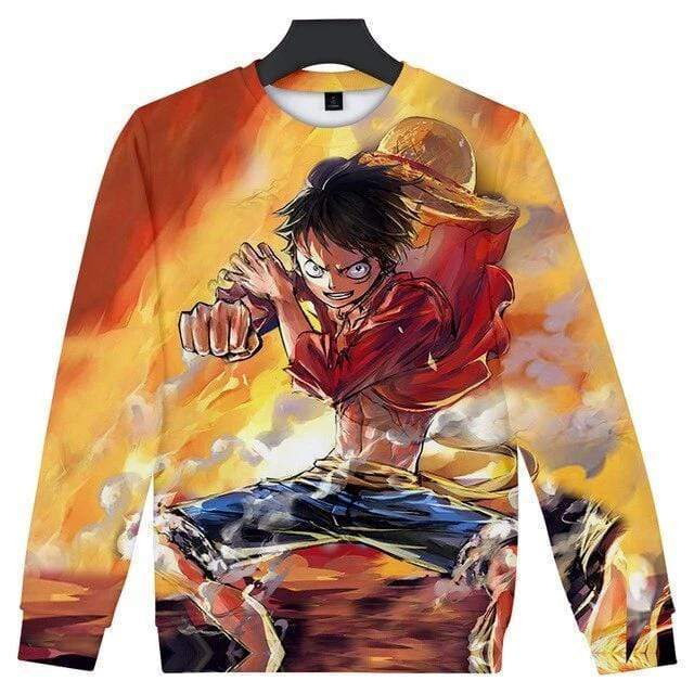 One Piece Sweatshirts – Mugiwara No Luffy Future King Of Pirates One Piece Sweater