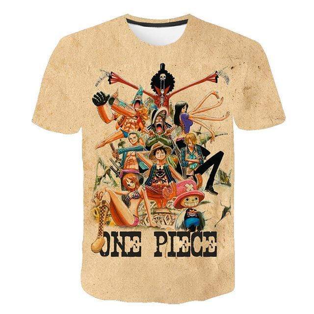 Retro Mugiwara One Piece T Shirt